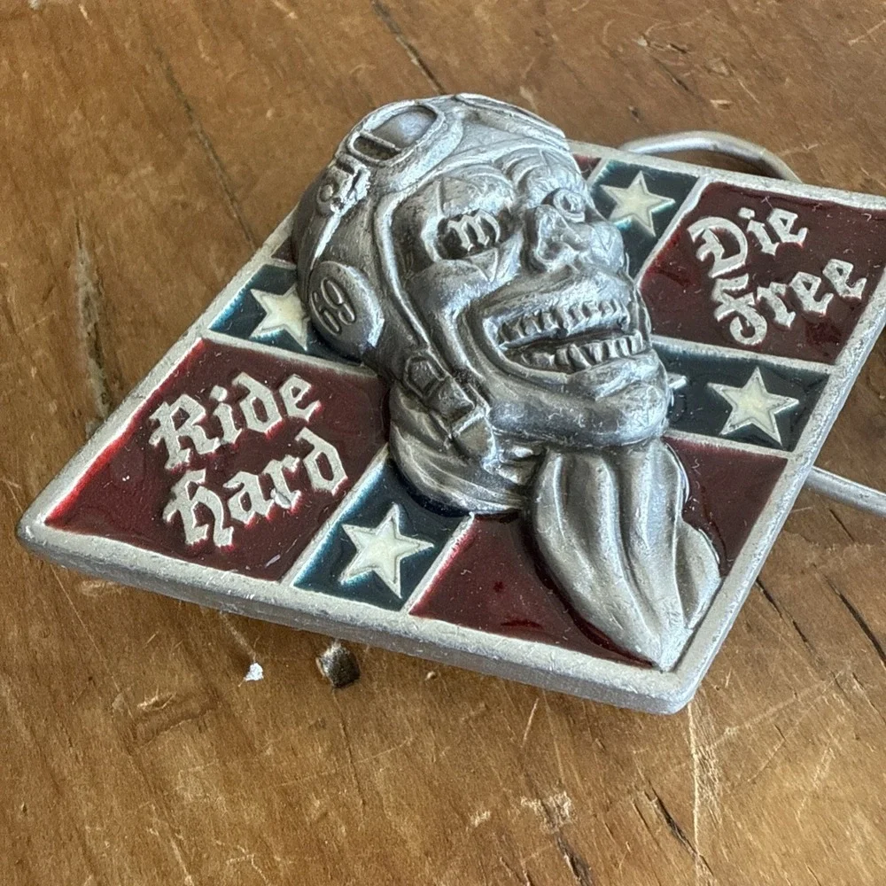 RIDE HARD DIE FREE‎ Great American Products BELT BUCKLE. 3096
